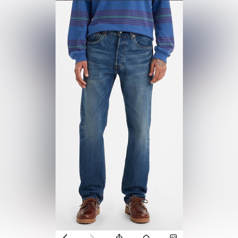 Levi's Denim Jeans related fit  High rise button fly casual Dad core 28W